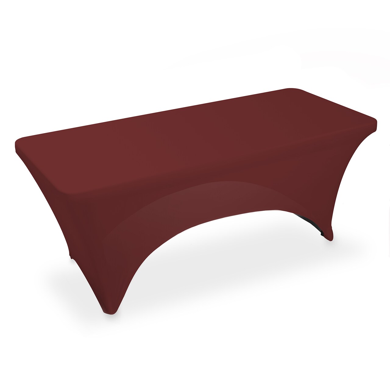 Lann's Linens - Fitted Stretch Tablecloth for Rectangular Table - Wedding / Banquet / Trade Show - Spandex Cloth Fabric Cover